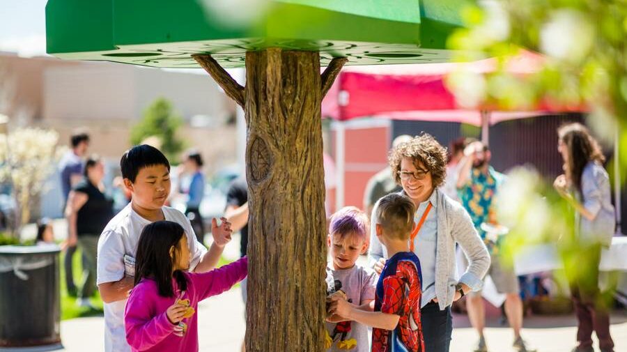 The Singing Tree interactive LED sculpture