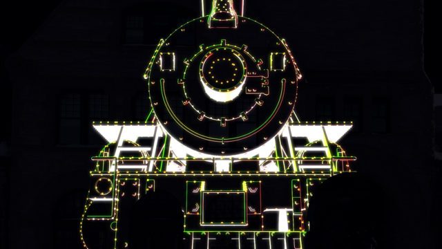 Alt Ethos Projection Mapping train
