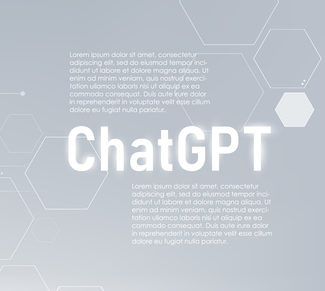 ChatGPT conversation method illustrations. Artificial intelligence chatbot on magnifying glass with copyspace, ChatGPT AI Chatbot search engine concept, vector illustration