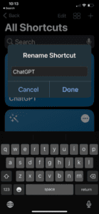 Alt Ethos ChatGPT Siri rename